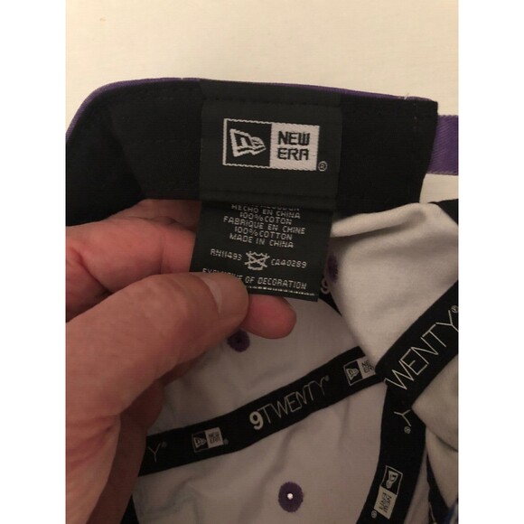 Super Bowl LII New Era 920 Hat Cap Adjustable Purple Grey Pre-Owned - Picture 2 of 6